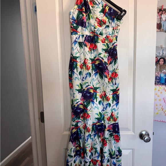 Fashion Nova Dresses & Skirts - Fashion Nova Vibrant One-Shoulder Dress - Red, Blue, Green